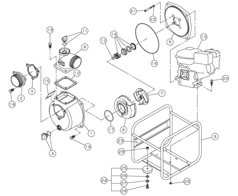 SEV-80X Parts List - Koshin America